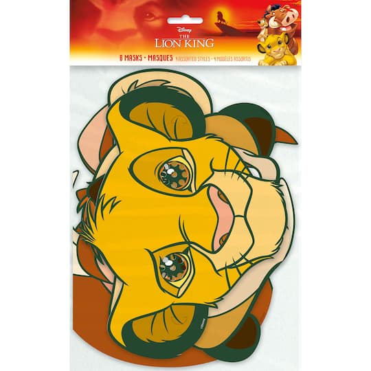 The Lion King Character Masks The Lion King Party Supplies